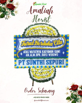 Papan Bunga Duka di Siempat Rube